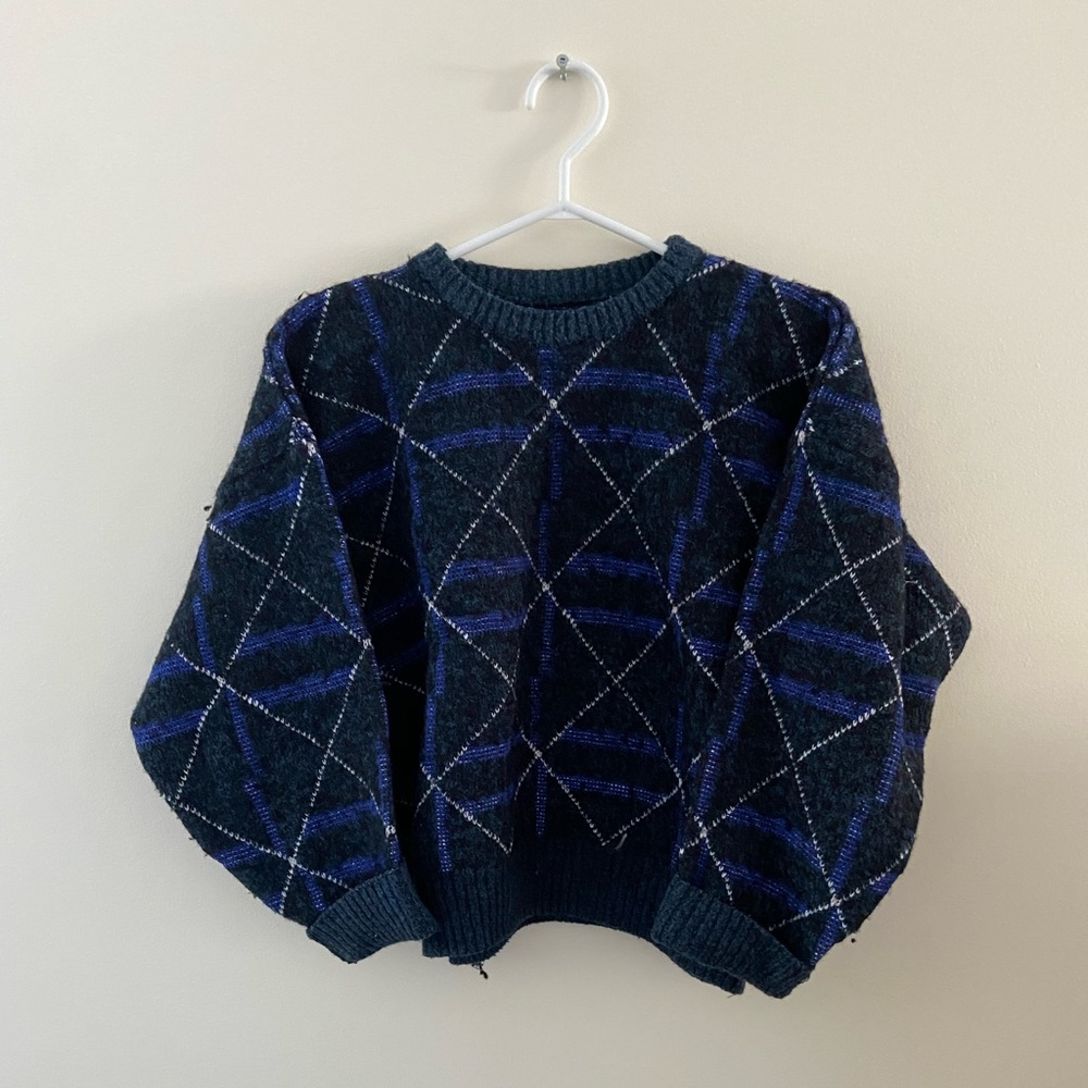 Vintage Fun Pattern Cozy Sweater